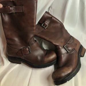 DIESEL Moto Women's Mid Calf Boots B-My Rock Freewheel. Size: US: 7 / EU: 37.